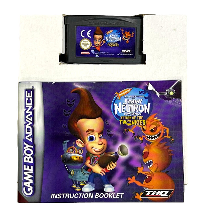Jimmy Neutron Boy Genius Attack of the Twonkies Nintendo GBA *Complete* (Pre-Owned)