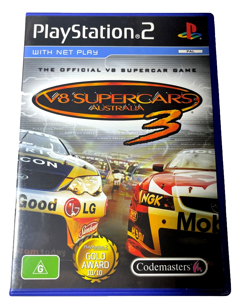 V8 Supercars Australia 3 PS2 PAL *Complete* (Preowned)