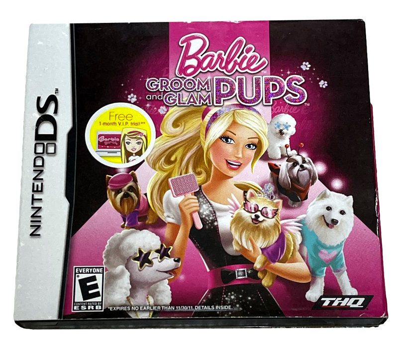 Barbie Groom and Glam Pups Nintendo DS 3DS 2DS Game *Complete* (Preowned)