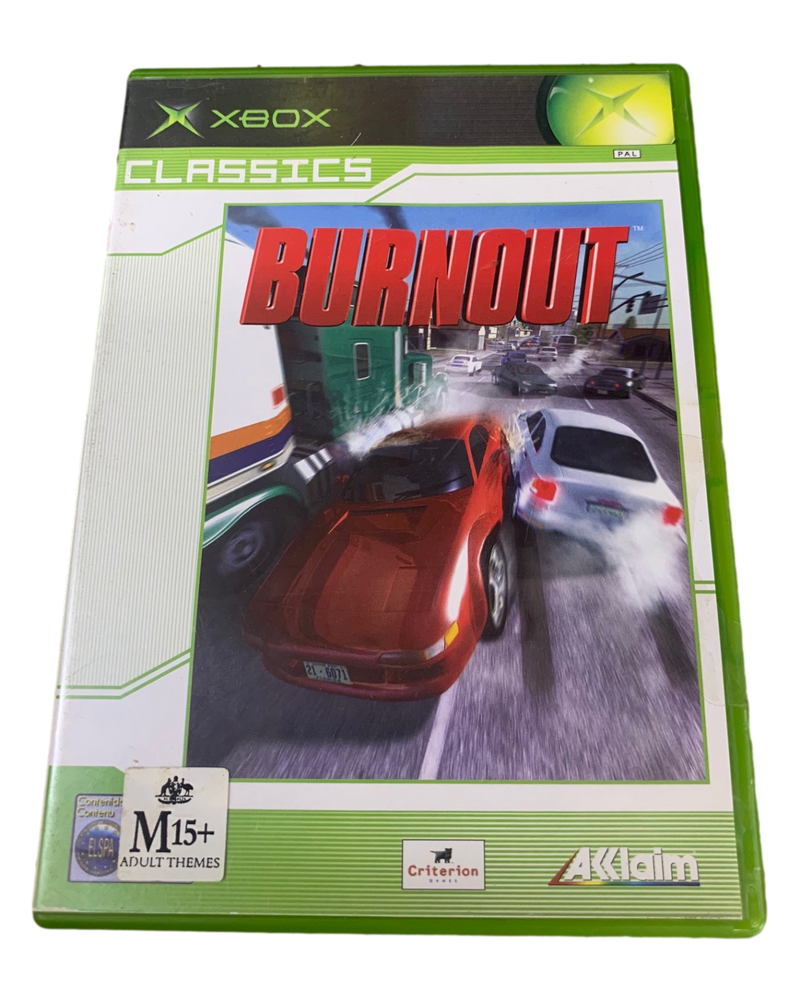 Burnout XBOX Original PAL *Complete* Classics (Pre-Owned)