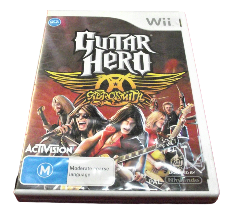 Guitar Hero Aerosmith Nintendo Wii PAL *No Manual* Wii U Compatible (Pre-Owned)