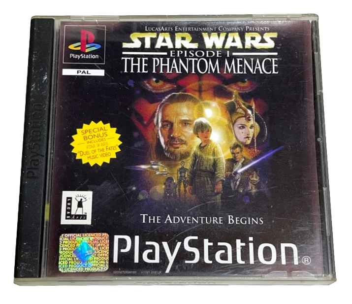 Star Wars Episode 1 The Phantom Menace PS1 PS2 PS3 PAL *Complete* (Preowned)