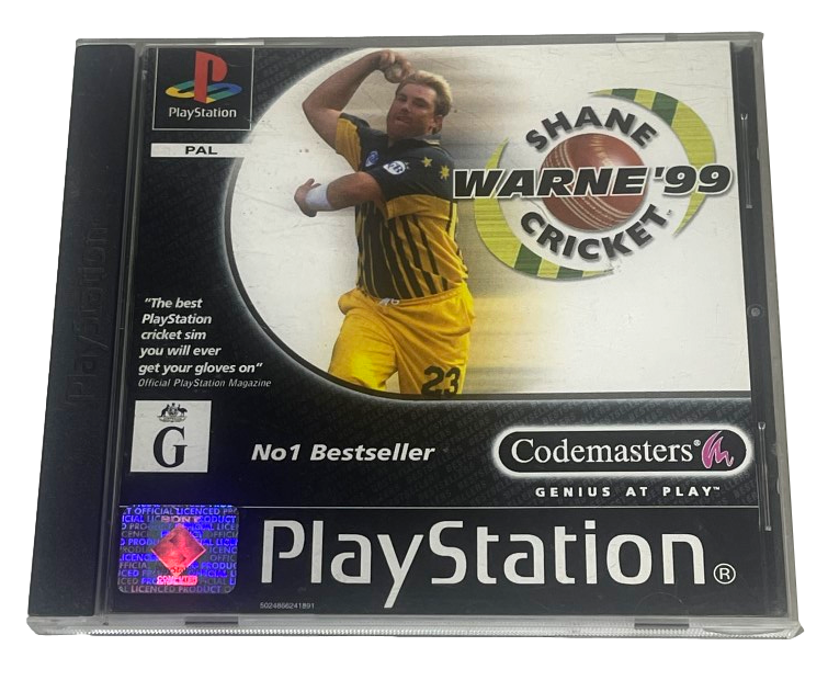 Shane Warne Cricket '99 PS1 PS2 PS3 PAL *Complete* Value Series (Pre-Owned)