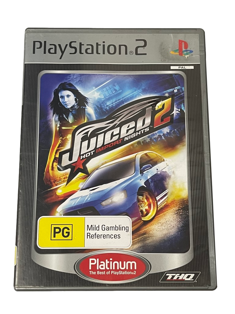 Juiced 2 Hot Import Nights PS2 (Platinum) PAL *Complete* (Preowned)