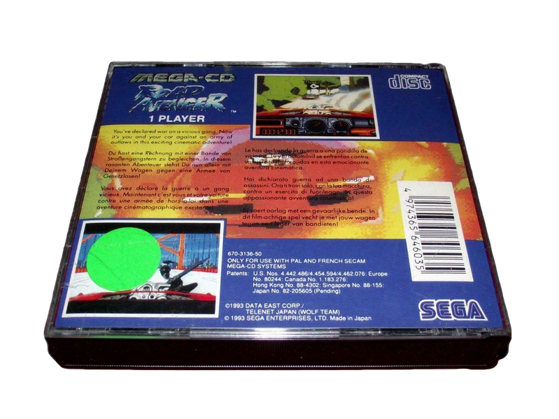 Road Avenger Mega CD PAL *No Manual* (Preowned)