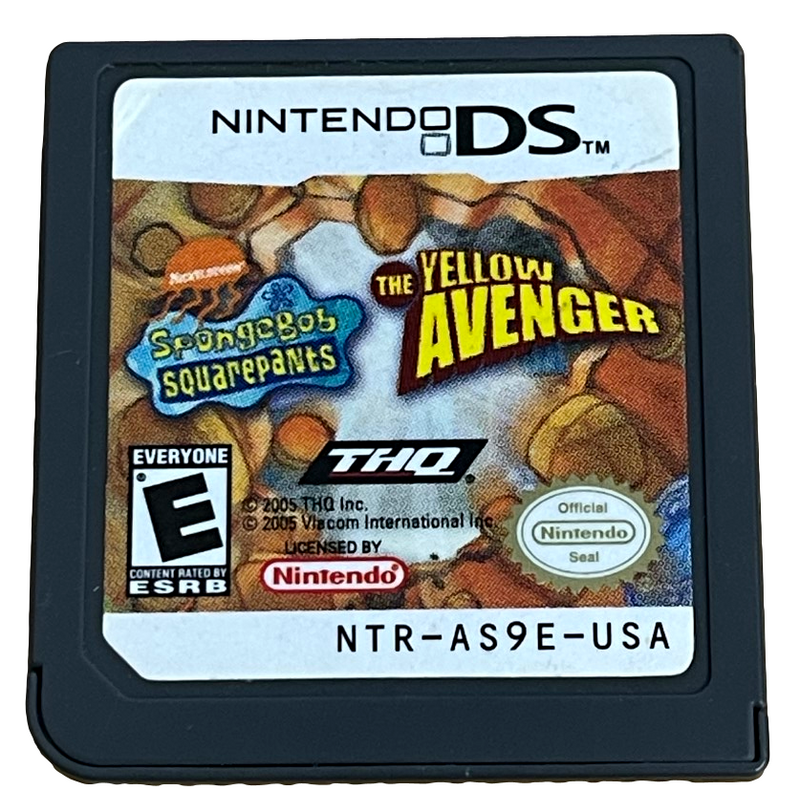 Songebob Squarepants The Yellow Avenger Nintendo DS 2DS 3DS *Cartridge Only* (Preowned)