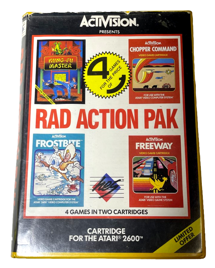 Rad Action Pak Atari 2600 *Complete* (Pre-Owned)