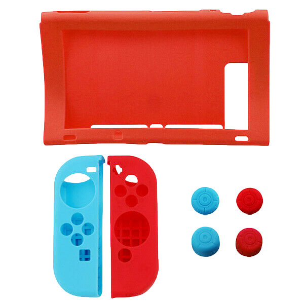 Silicone Cover For Switch - 7 Piece Set Red