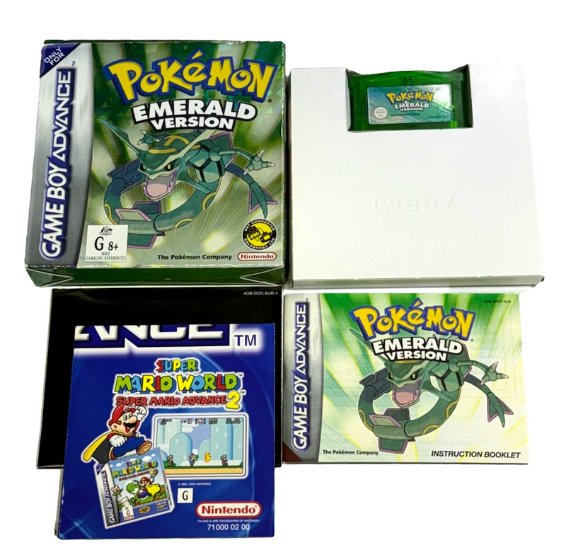 Pokemon Emerald Version Nintendo Gameboy Advance GBA *Complete* Boxed (Preowned)