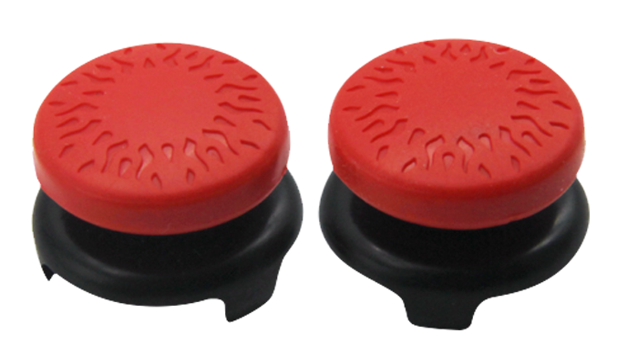 2PCS Set of PS5 Toggle Thumb Caps - Red