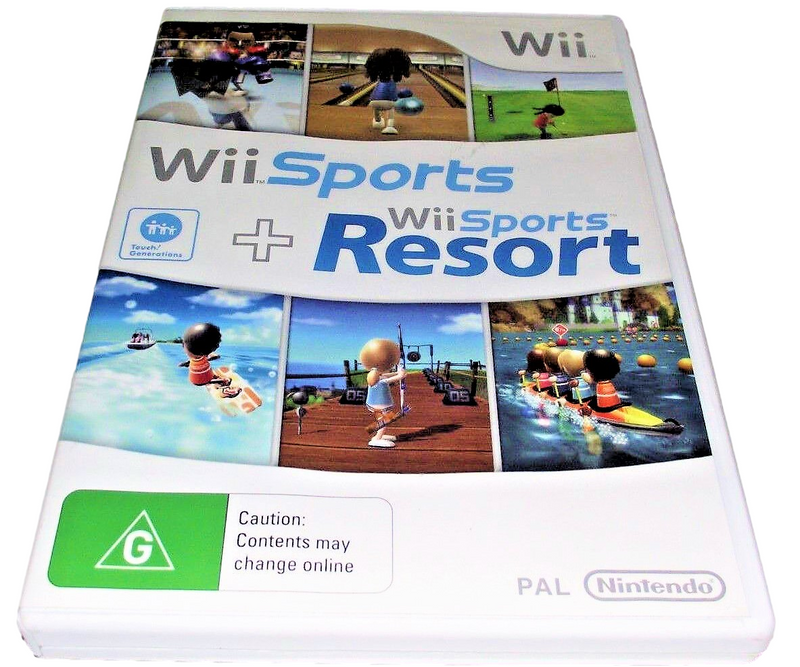 Wii Sports + Resort Nintendo Wii PAL *Complete*  Wii U Compatible (Preowned)
