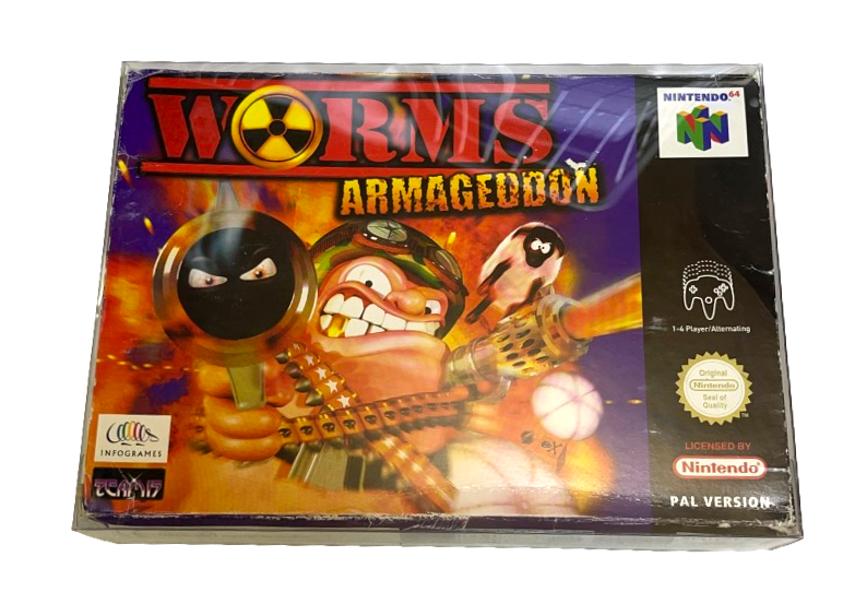 Worms Armageddon Nintendo 64 N64 Boxed PAL *Complete* (Preowned)