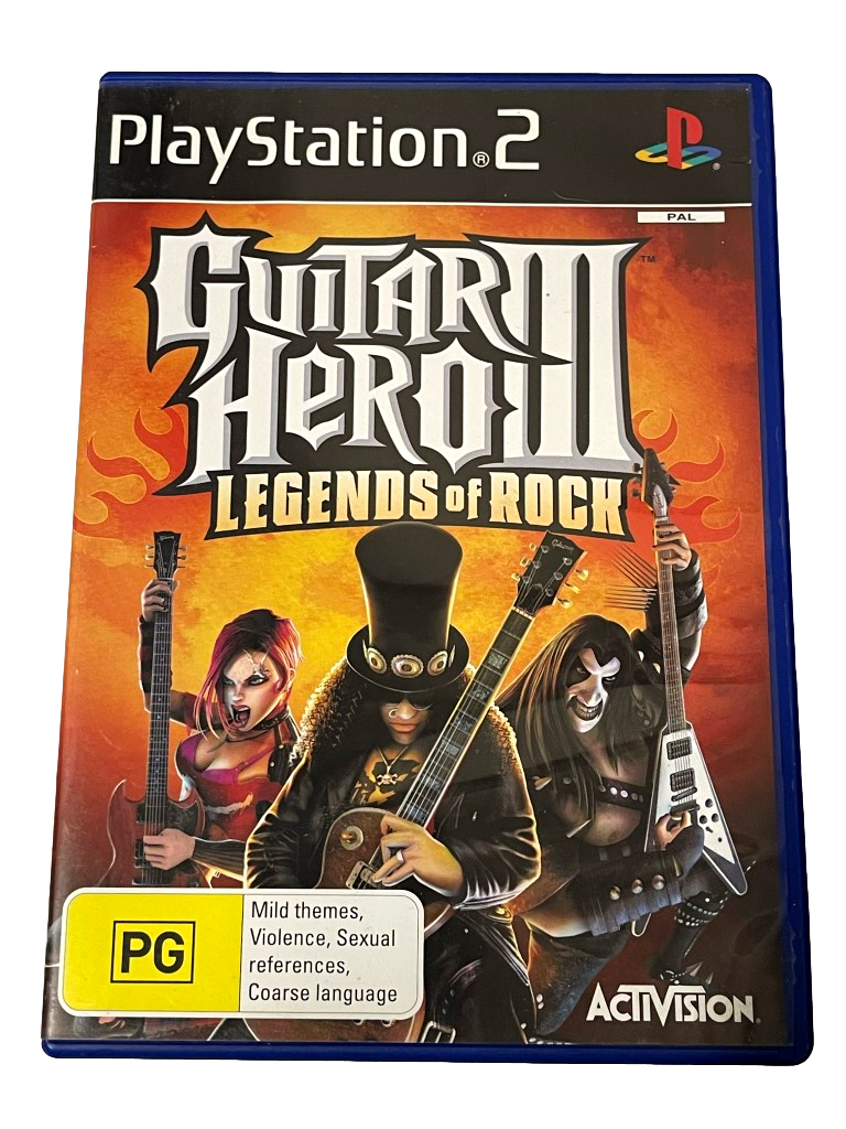 Guitar Hero III Legends of Rock PS2 PAL *Complete* (Preowned)