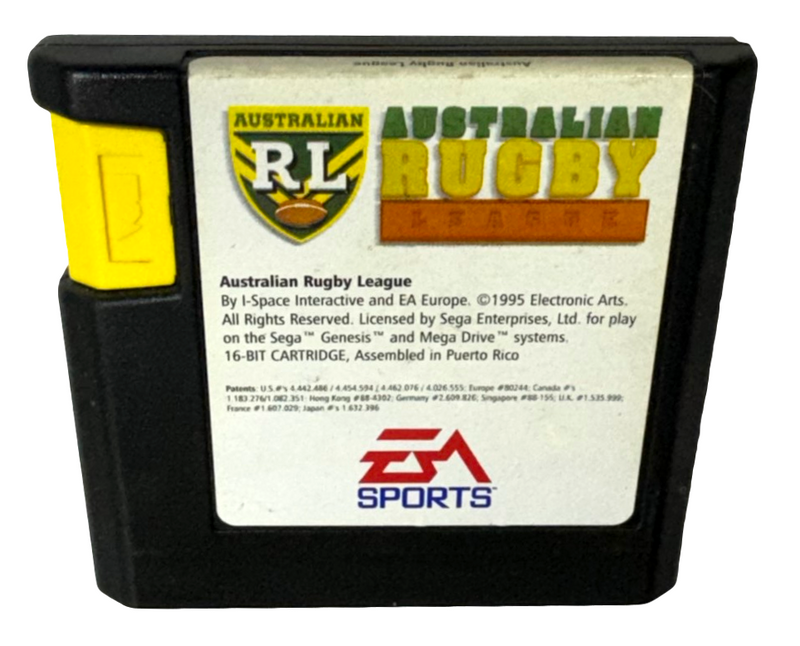 Australian Rugby League Sega Mega Drive PAL *No Manual* (Preowned)