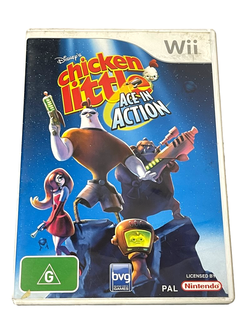 Chicken Little Ace in Action Nintendo Wii PAL *Complete* Wii U Compatible (Pre-Owned)
