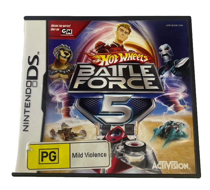Hot Wheels Battle Force 5 Nintendo DS 2DS 3DS Game *Complete* (Pre-Owned)