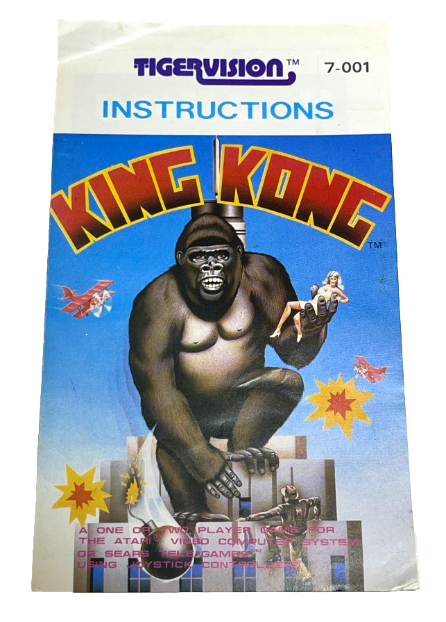 King Kong Atari 2600 Tigervision Manual Only (Preowned)