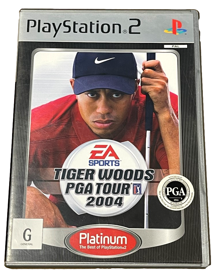 Tiger Woods PGA Tour 2004 (Platinum) PS2 PAL *No Manual* (Preowned)