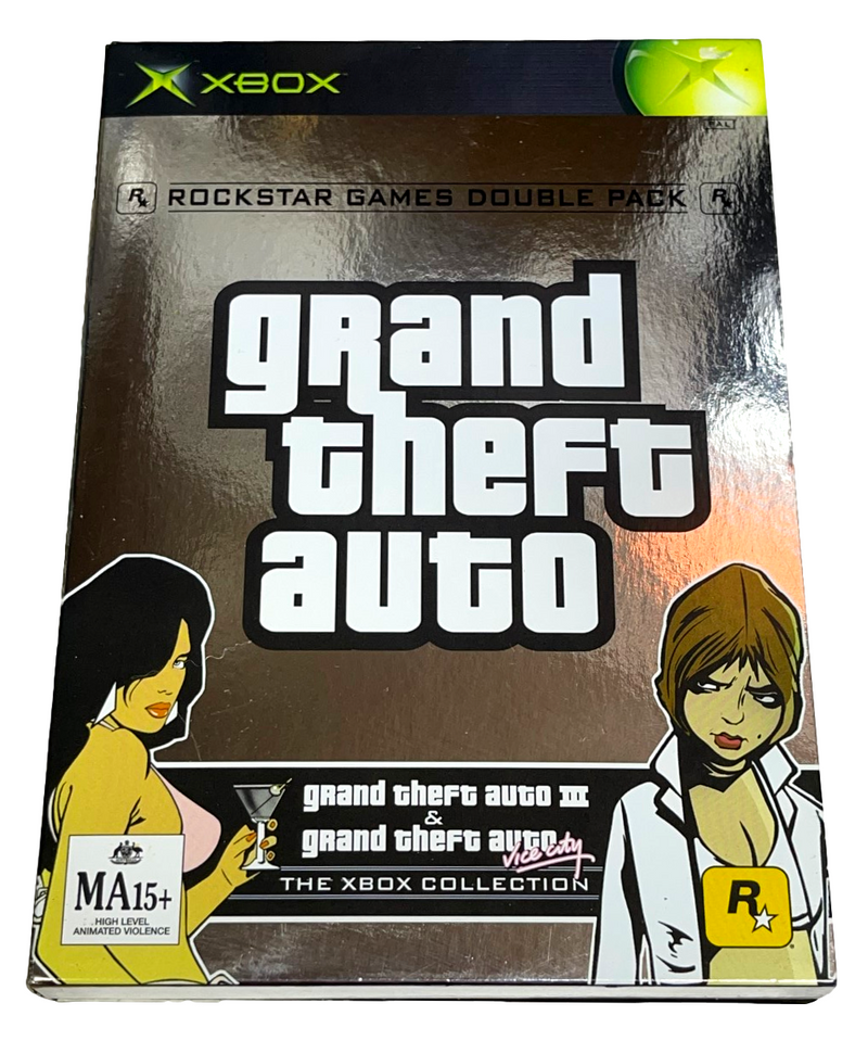 Grand Theft Auto Double Pack XBOX Original PAL *Complete*