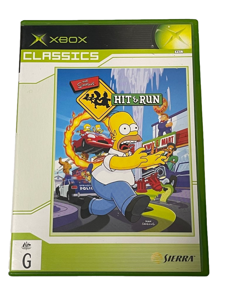 The Simpsons Hit and Run XBOX PAL (Classics) *No Manual* (Preowned)
