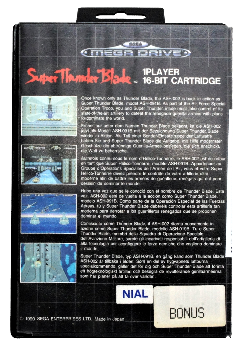 Super Thunder Blade Sega Mega Drive *Complete*