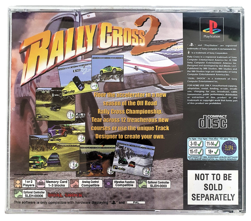 Rally Cross 2 PS1 PS2 PS3 PAL *Complete* (Pre-Owned)