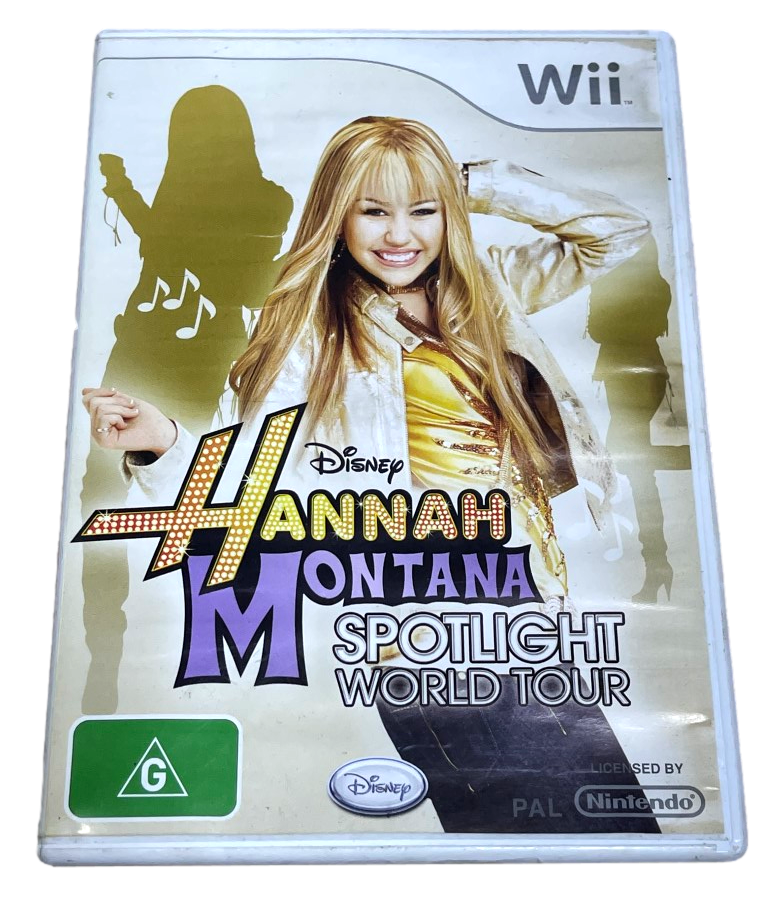 Hannah Montana Spotlight World Tour Nintendo Wii PAL *Complete* Wii U Compatible (Pre-Owned)