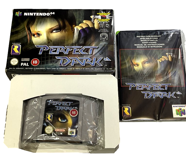 Perfect Dark Nintendo 64 N64 Boxed PAL *Complete* (Minty) Euro (Preowned)