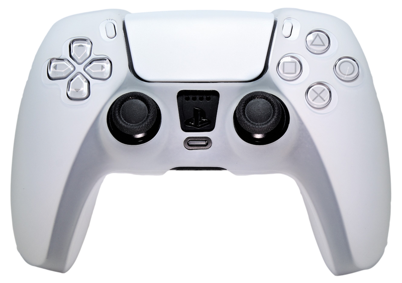 Silicone Cover For PS5 Controller Case Skin - White