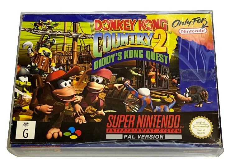 Donkey Kong Country 2 Diddy's Kong Quest Nintendo SNES Boxed PAL *Complete* (Preowned)
