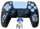 Silicone Cover For PS5 Controller Case Skin - White Racer - Games We Played