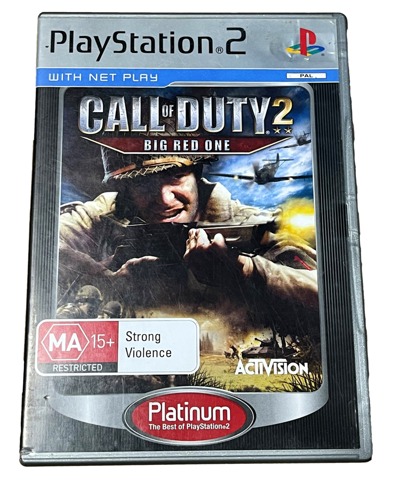 Call of Duty 2 Big Red One PS2 (Platinum) PAL *Complete* (Preowned)