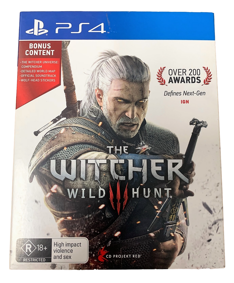 The Witcher 3 Wild Hunt Sony PS4 - Bonus Content (Pre-Owned)