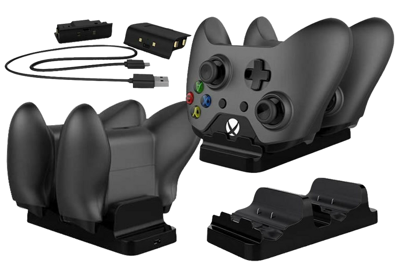 XBOX Series X / S / One Controller Dual Charging  Dock + Rechargeable Batteries - Games We Played