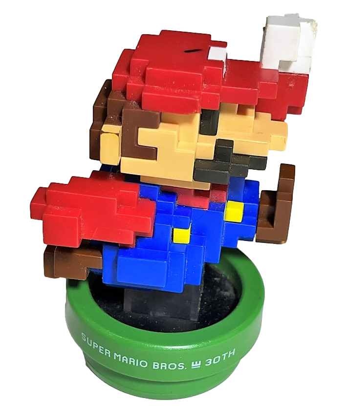 Super Mario Collection Mario 8-Bit (Modern Colours) 30th Nintendo Amiibo Loose (Preowned)