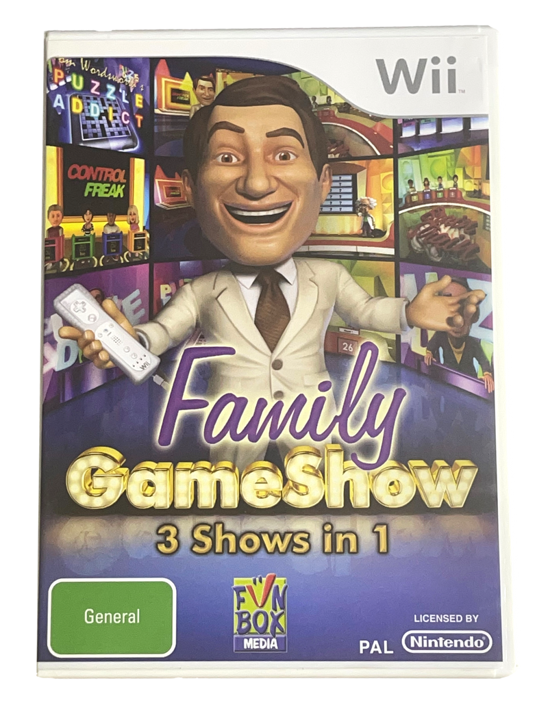 Family Gameshow 3 Shows In 1 Nintendo Wii PAL *Complete* (Pre-Owned)