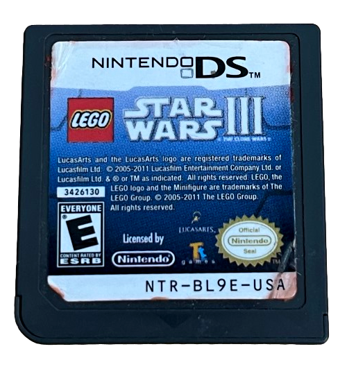 Lego Star Wars III The Clone Wars Nintendo DS Game *Cartridge Only* (Preowned)