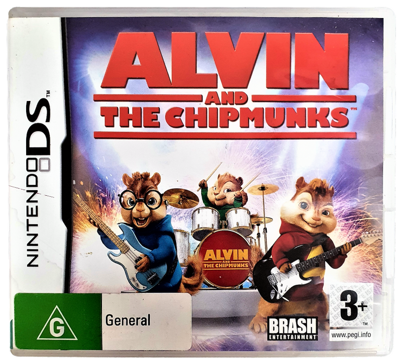 Alvin And The Chipmunks DS 2DS 3DS Game *Complete* Slight Water Damaged Cover (Pre-Owned)
