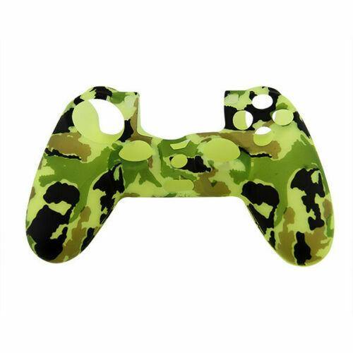 Silicone Cover For PS4 Controller Case Skin - Lime Green Camo - Games We Played
