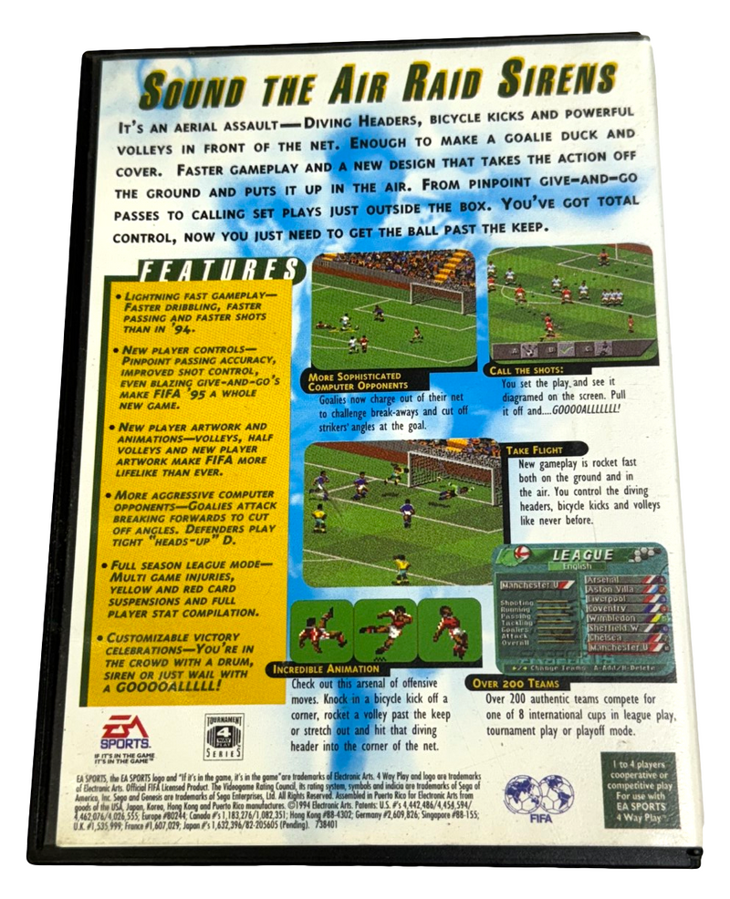 FIFA Soccer 95 Sega Mega Drive PAL *Complete* (Preowned)
