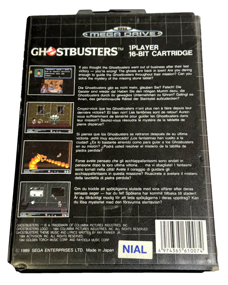 Ghostbusters Sega Mega Drive PAL *No Manual* (Preowned)