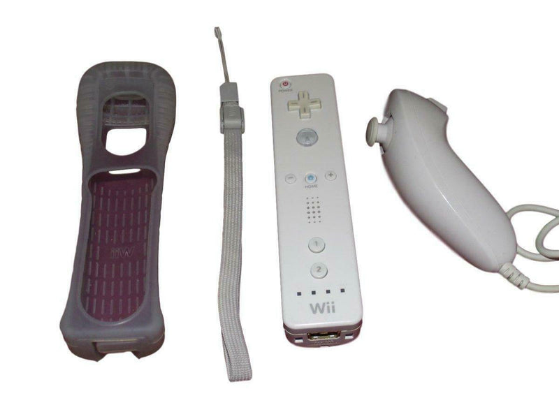 Genuine Nintendo Wii White Controller Remote + Nunchuck Set Wii Mote (Preowned) - Games We Played