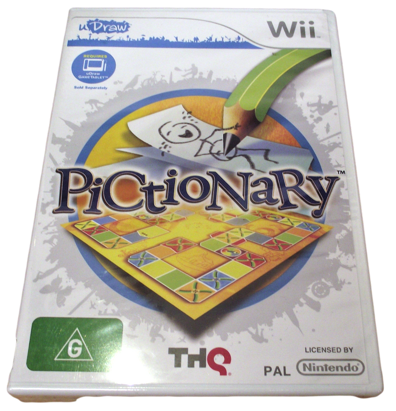 uDraw Pictionary Nintendo Wii PAL Wii U Compatible *Sealed*