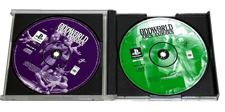 Oddworld Abe's Exoddus PS1 PS2 PS3 PAL *No Manual* (Preowned)