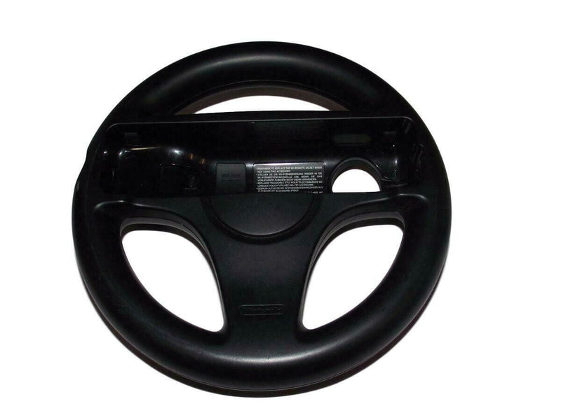 Black Steering Wheel Wii Genuine Nintendo Wii U Mario Kart RVL-024 (Preowned)