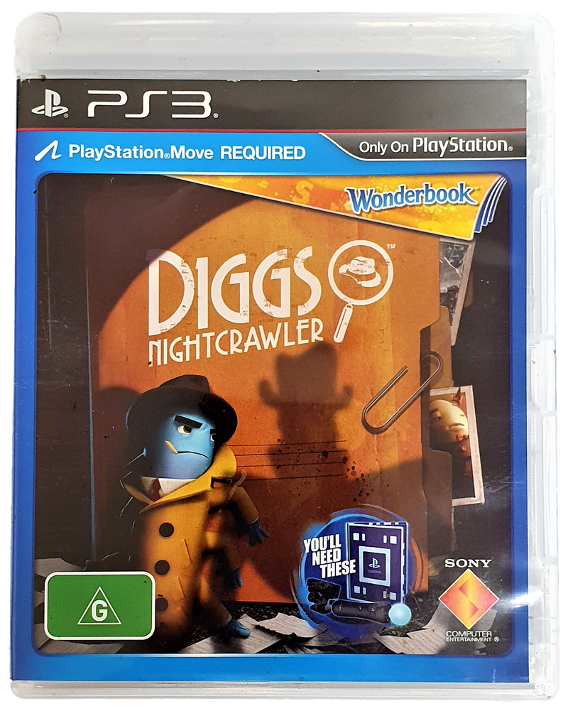 Wonderbook Diggs Nightcrawler Sony PS3 PlayStation 3 (Pre-Owned)