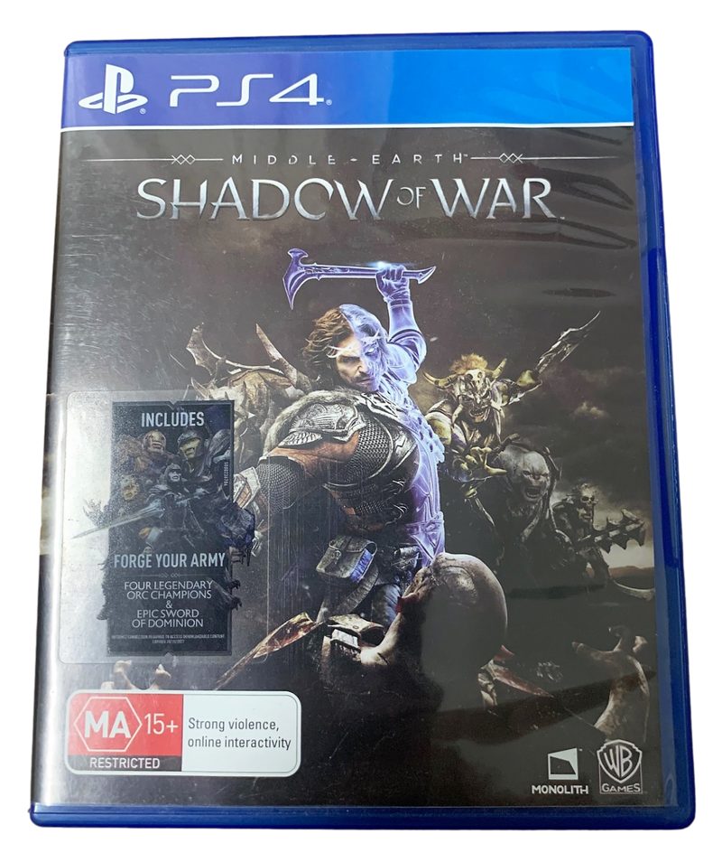 Shadow of War Middle Earth Sony PS4 (Pre-Owned)