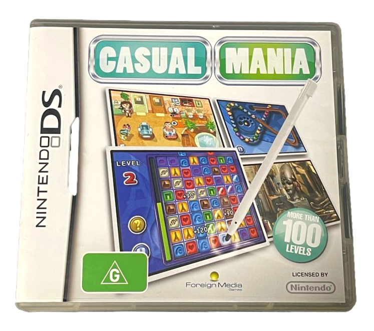 Casual Mania Nintendo DS 2DS 3DS Game *Complete* (Pre-Owned)
