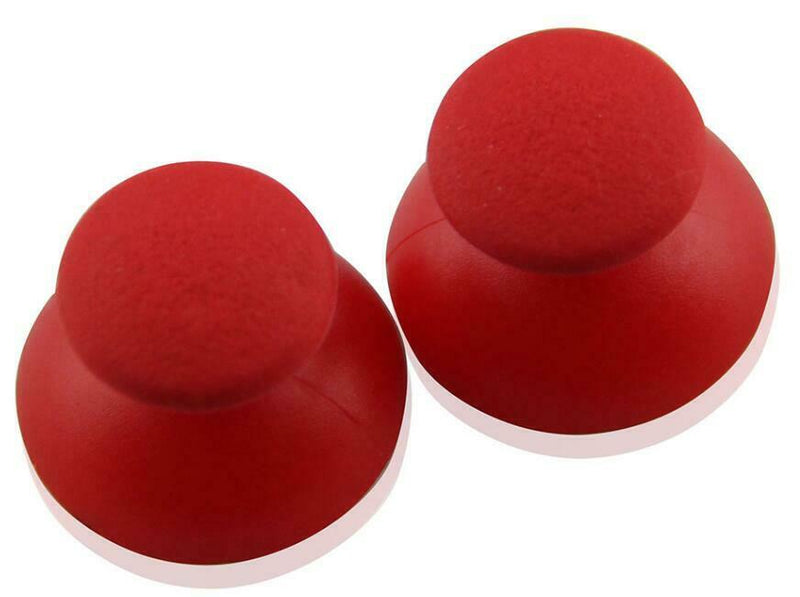 Pair of Red Analog Thumbstick Caps PS3 Playstation 3 Dual Shock Controller
