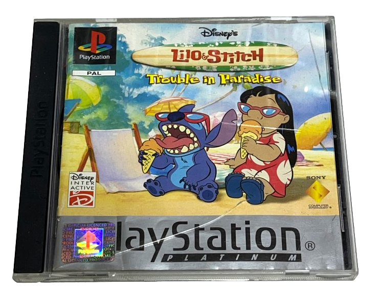 Lilo & Stitch Trouble in Paradise PS1 PS2 PS3 (Platinum) PAL *No Cover Art* (Preowned)